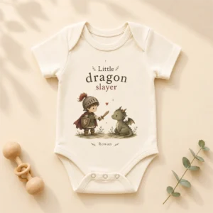 little dragon slayer baby bodysuit