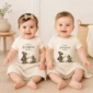 little dragon slayer baby bodysuit model mockup