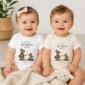 little dragon slayer baby bodysuit model mockup