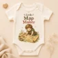 little map maker baby bodysuit close-up detail