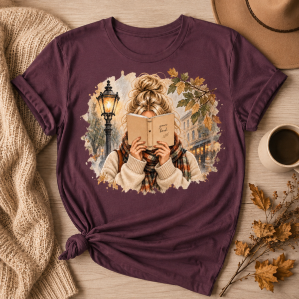 lunaheather bookish shirt t-shirt front view