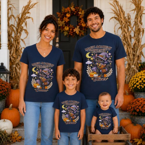 Personalized Family Matching Magic Academy Halloween Shirt or Bodysuit magic academy family matching shirt baby bodysuit product photo