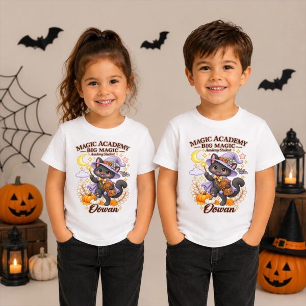 Personalized Family Matching Magic Academy Halloween Shirt or Bodysuit magic academy family matching shirt baby bodysuit product photo