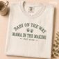 baby on the way shirt t-shirt mockup view