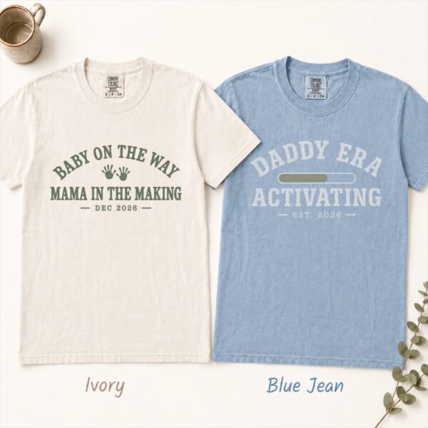 Baby on the Way Shirts, Mama to Be & Dad to Be Pregnancy Announcement baby on the way shirt t-shirt product detail