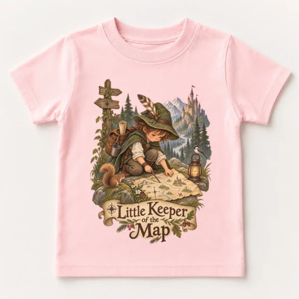 Map Keeper Baby Bodysuit or Toddler Shirt, Young Explorer — toddler shirt mockup map keeper baby bodysuit product detail