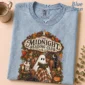 cozy Halloween book lover shirt t-shirt front view