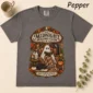 cozy Halloween book lover shirt t-shirt flat lay view