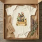 personalized anubis baby bodysuit mockup view