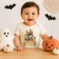 personalized anubis baby bodysuit styled product photo