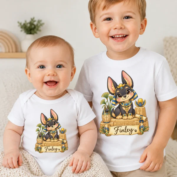 personalized anubis baby bodysuit