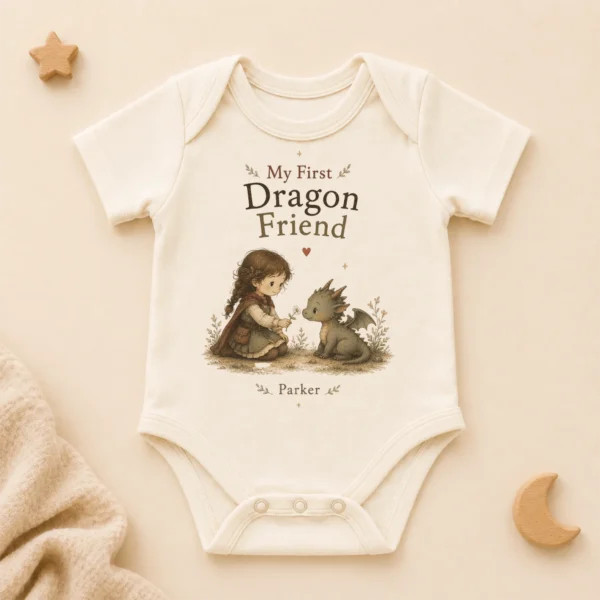 personalized baby dragon bodysuit baby bodysuit