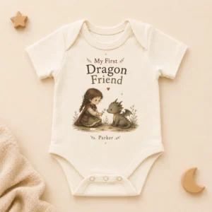 personalized baby dragon bodysuit baby bodysuit