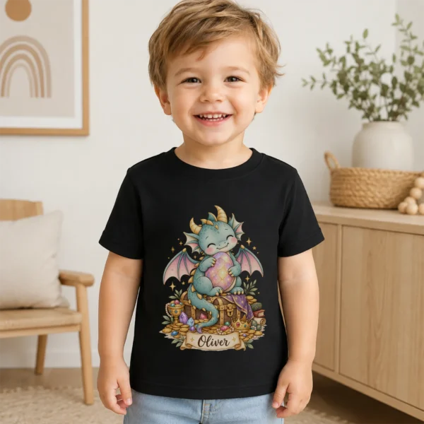 Personalized Baby Dragon Bodysuit, Mythical Toddler Shirt, Kids Gift — toddler shirt mockup personalized baby dragon bodysuit baby bodysuit product detail