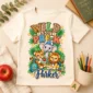 personalized back to school safari shirt t-shirt back view