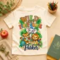 personalized back to school safari shirt t-shirt back view
