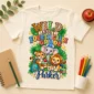 personalized back to school safari shirt t-shirt back view