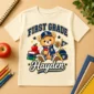 personalized back to school shirt t-shirt back view