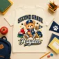personalized back to school shirt t-shirt back view