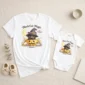personalized black cat magic baby bodysuit product photo