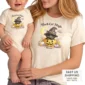 personalized black cat magic baby bodysuit product photo