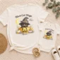 personalized black cat magic baby bodysuit product photo