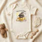 personalized black cat magic baby bodysuit product photo