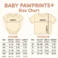 personalized black cat magic baby bodysuit size detail