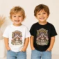personalized cerberus baby bodysuit alternate angle