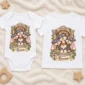 personalized cerberus baby bodysuit product photo