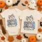 personalized fenrir baby bodysuit flat lay view