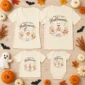 personalized first halloween family matching shirts baby bodysuit product photo