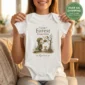 personalized forest guardian baby bodysuit mockup view