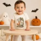 personalized fox baby bodysuit product photo