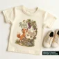 personalized fox baby bodysuit product photo