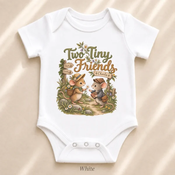 personalized friendship baby bodysuit