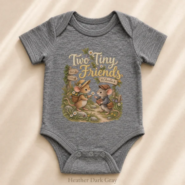 Personalized Friendship Baby Bodysuit or Toddler Shirt — alternate product mockup personalized friendship baby bodysuit product photo