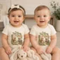 personalized friendship baby bodysuit model mockup