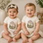 personalized frog princess baby bodysuit model mockup
