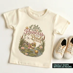 personalized frog princess baby bodysuit