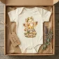 personalized griffin baby bodysuit mockup view