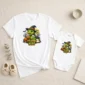 Personalized Halloween Dinosaur Baby Bodysuit styled product photo