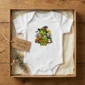 Personalized Halloween Dinosaur Baby Bodysuit close-up detail