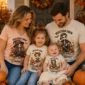 personalized Halloween family matching shirts baby bodysuit product photo