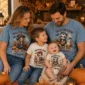 personalized Halloween family matching shirts baby bodysuit product photo
