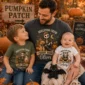 personalized Halloween family matching shirts baby bodysuit product photo