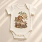 personalized just right baby bodysuit product photo