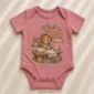 personalized just right baby bodysuit product photo