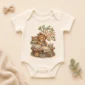 personalized just right baby bodysuit product photo