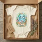 personalized kraken baby bodysuit lifestyle scene
